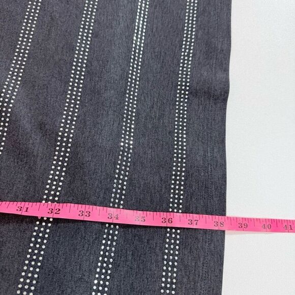 Calvin Klein Dress Womens 6 Black Striped Sleeveless Crew-Neck Mini Shift Career - Picture 8 of 10